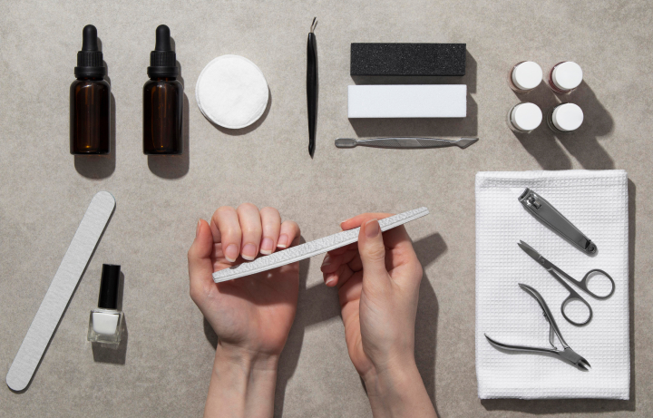 flat-lay-still-life-composition-nail-care-products 1